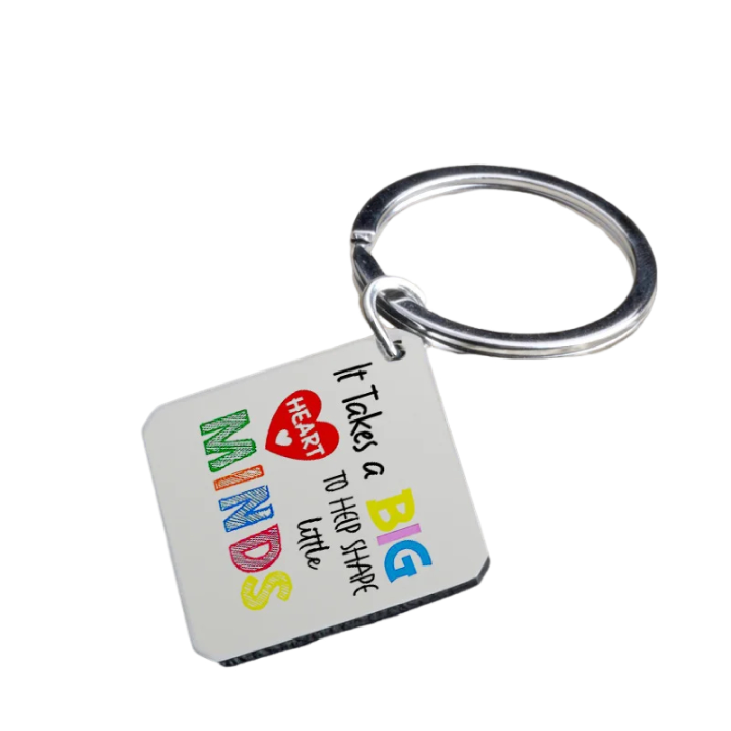 Stainless Steel Square Keychain 2