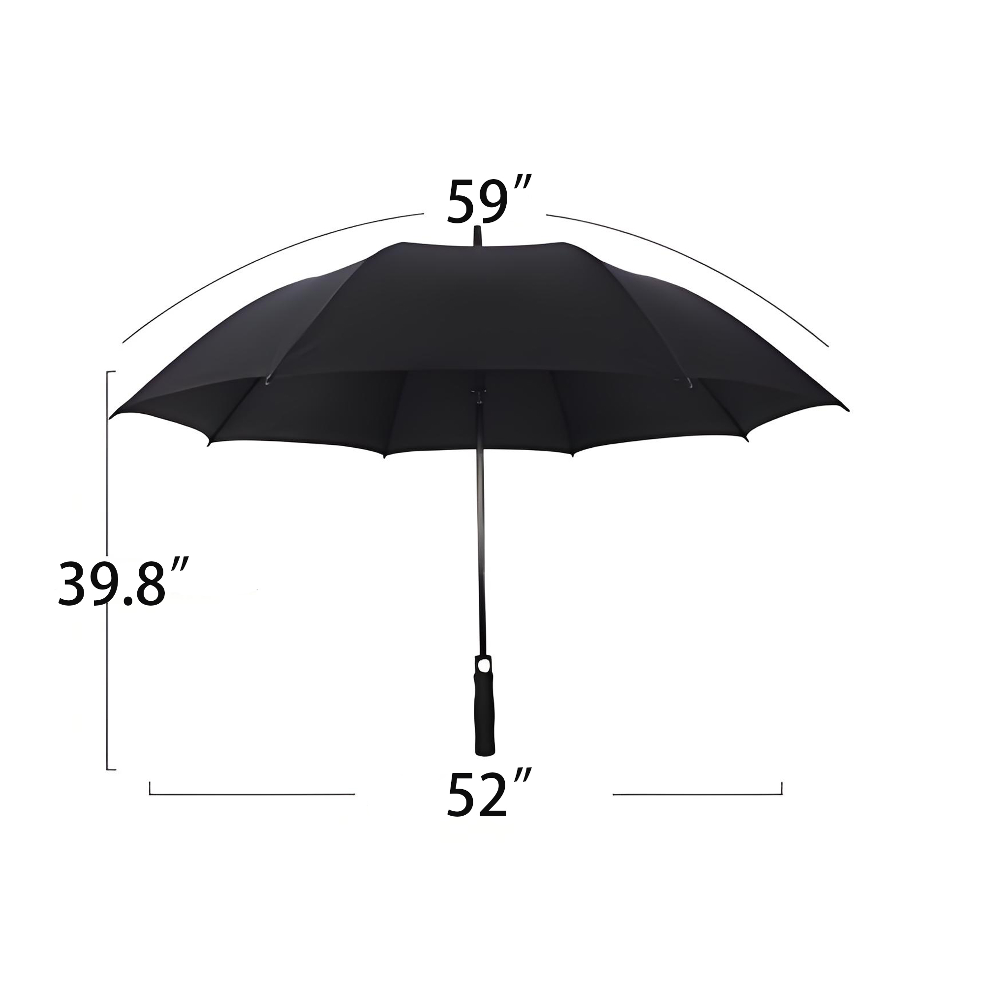 52" Automatic Opening and Closing Windproof Golf Umbrella 3
