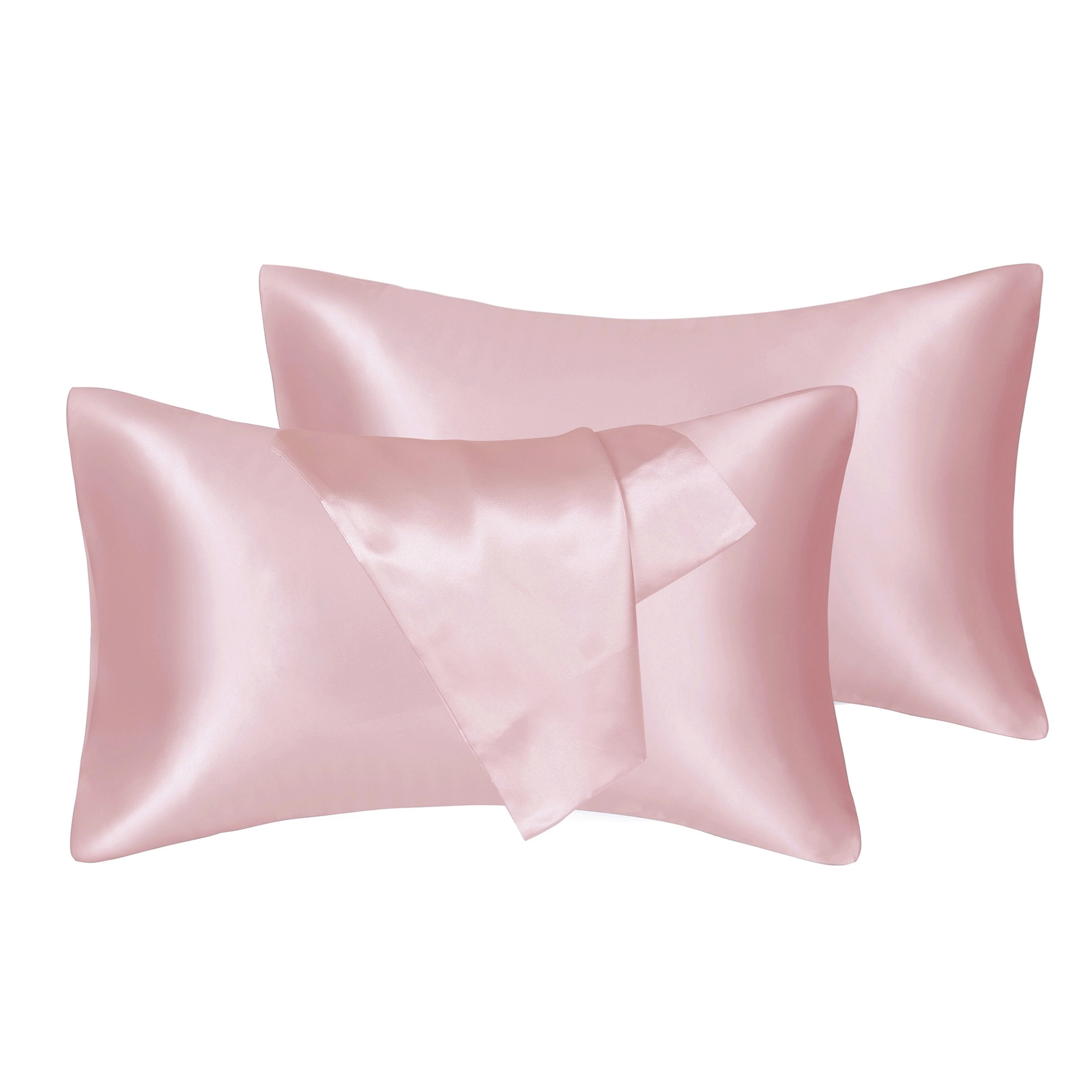 Silk Satin Pillowcase 2 Pack, Standard/Queen /King Size 13