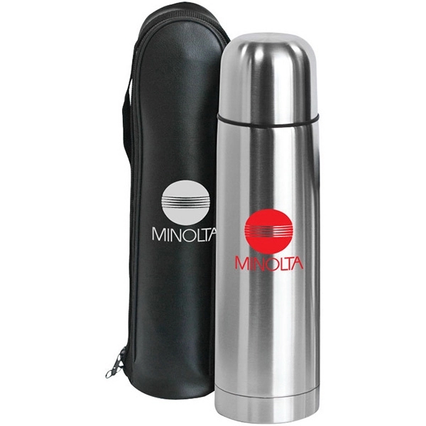 Clayton - Bullet Stainless Steel Vacuum Bottle, custom water bottle with logo imprint 4
