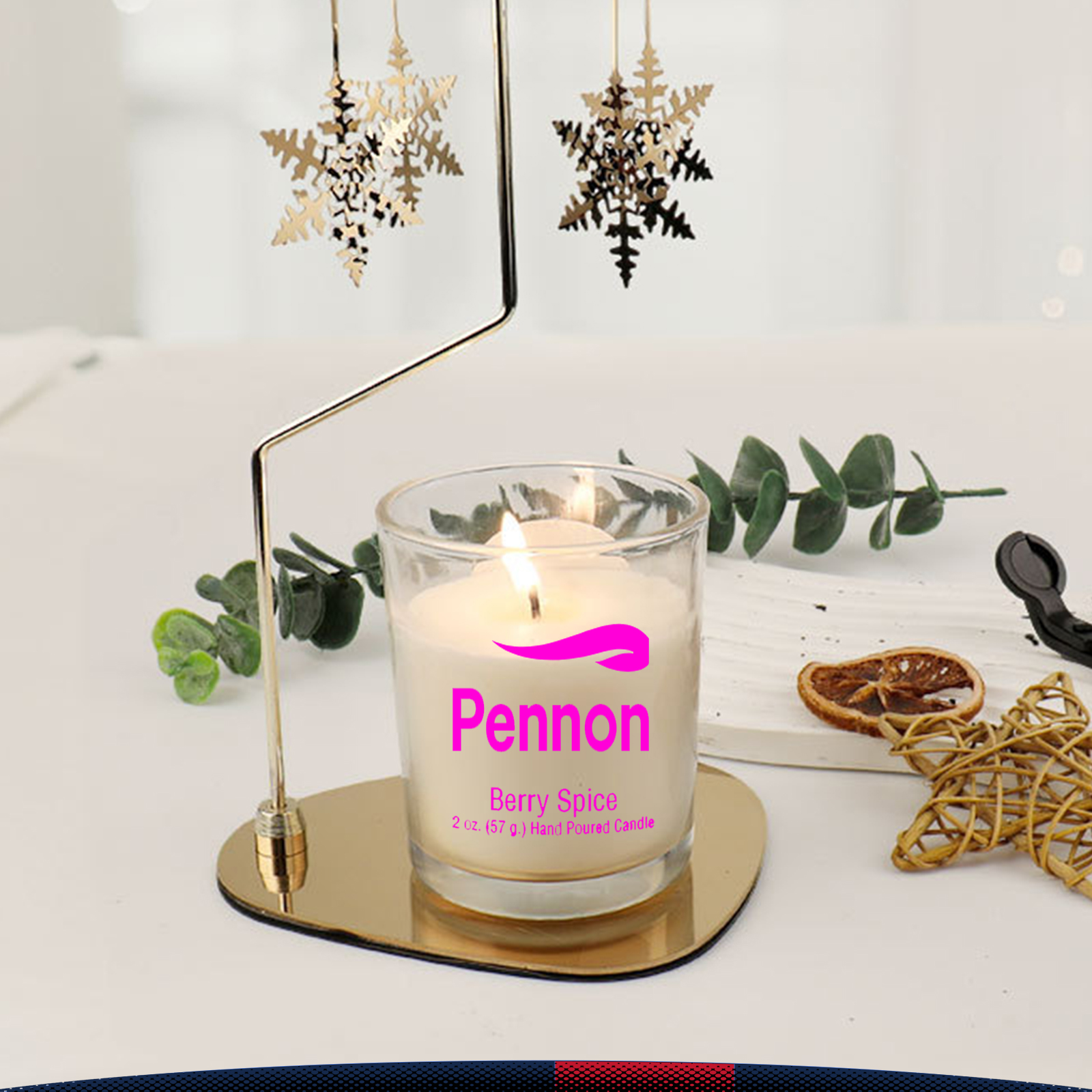 3 oz. Haggith Cardboard Gift Box Scented Votive Candle 5