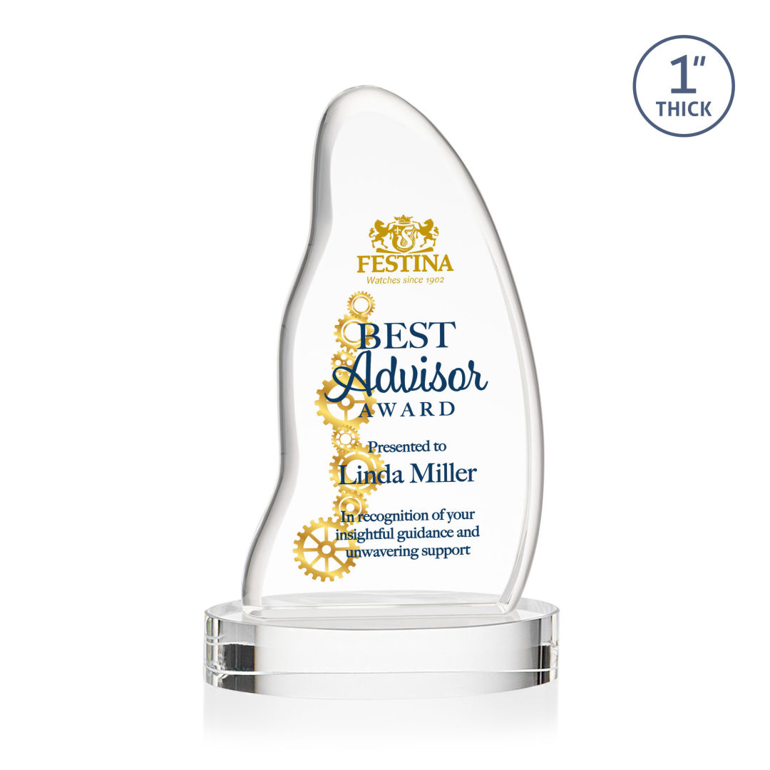 Beauford VividPrint™ Award on Base - Clear 8