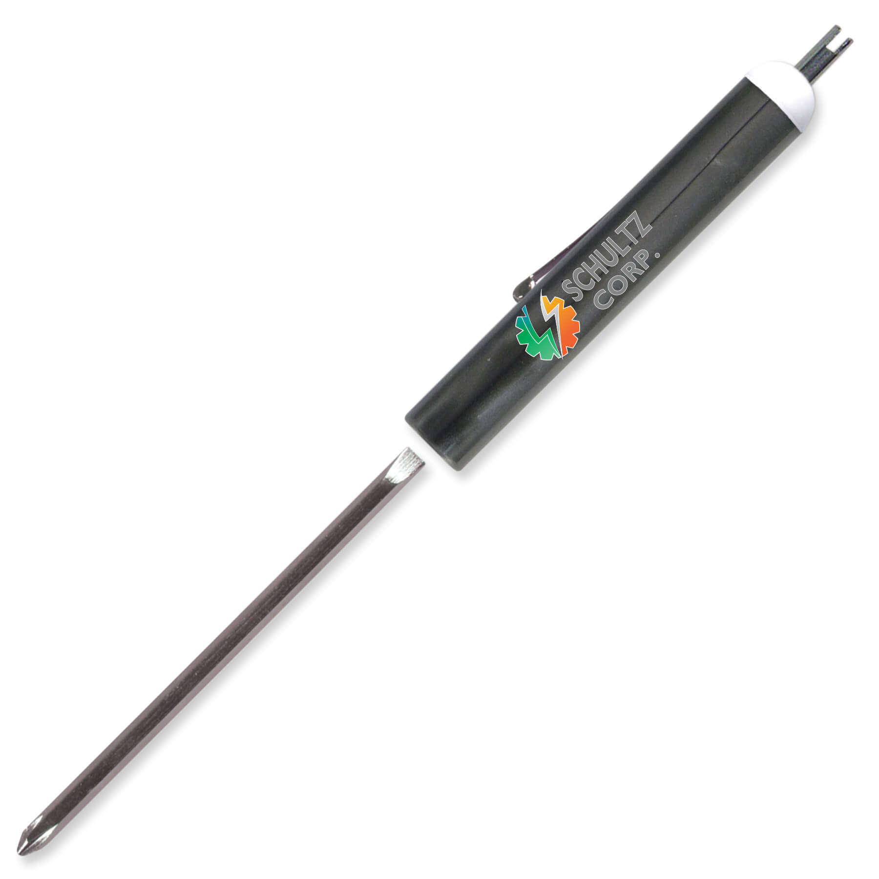Pocket Screwdriver Reversible Flat Blade + Valve Stem Top 16