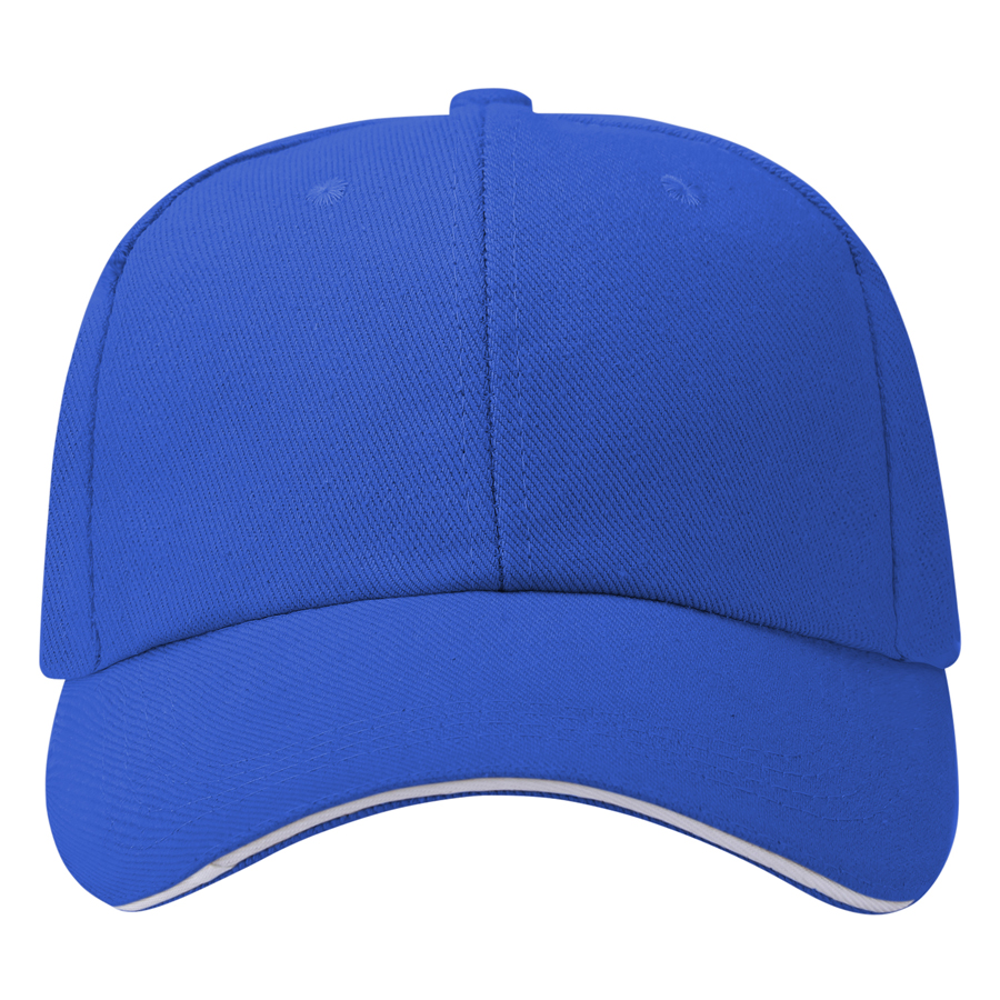 Stock Single-Yarn 7x7 Drill Cotton 6 Panel Cap, Double