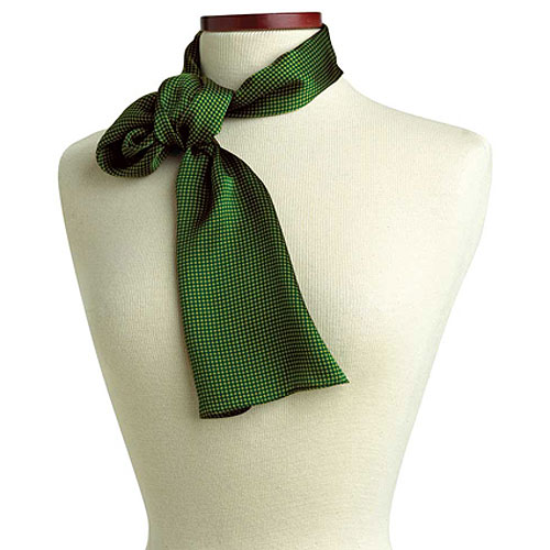 Green Carlton Silk Scarf - 8"x45" 2