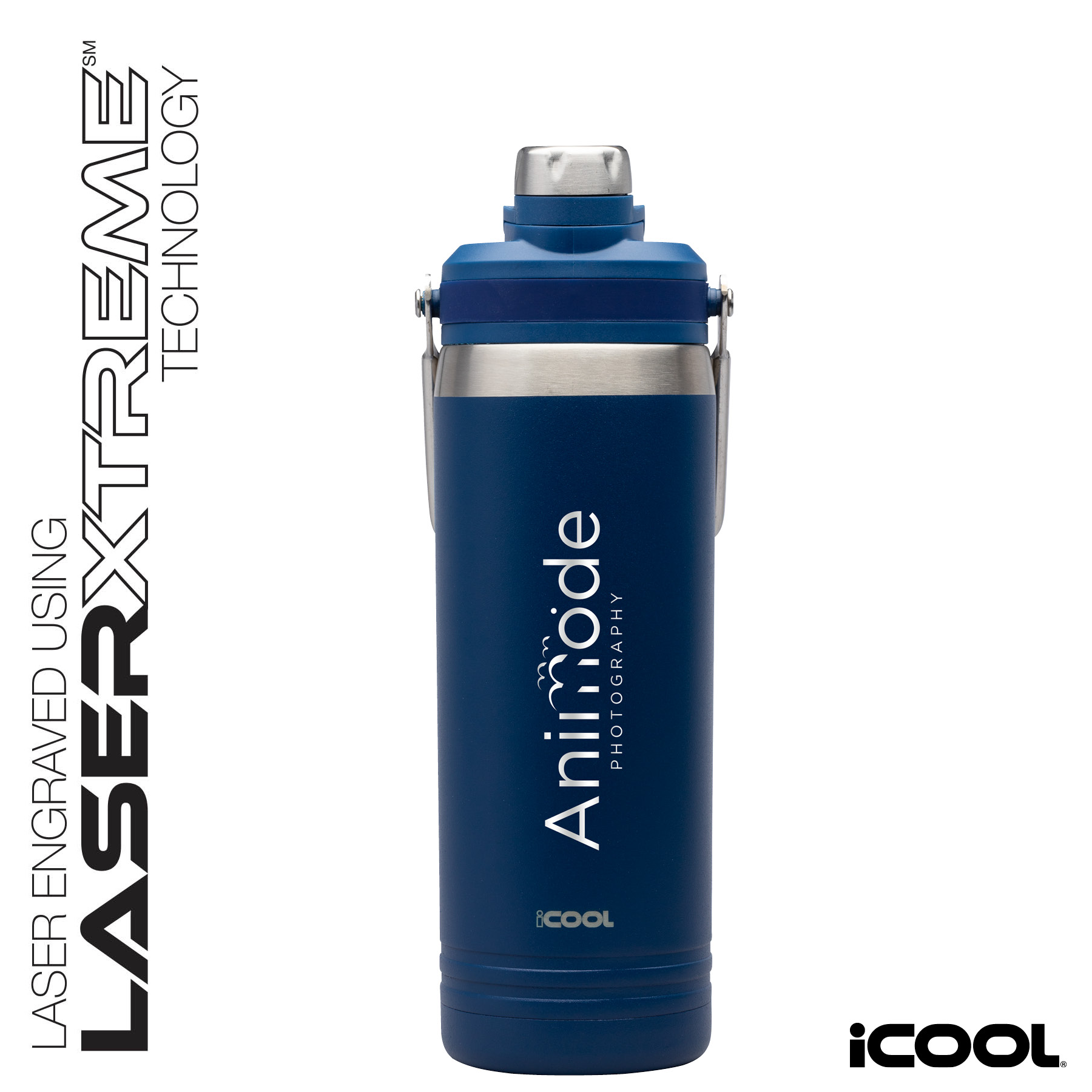 iCOOL® Lakewood 24 oz. Double Wall, Stainless Steel Bottle 7