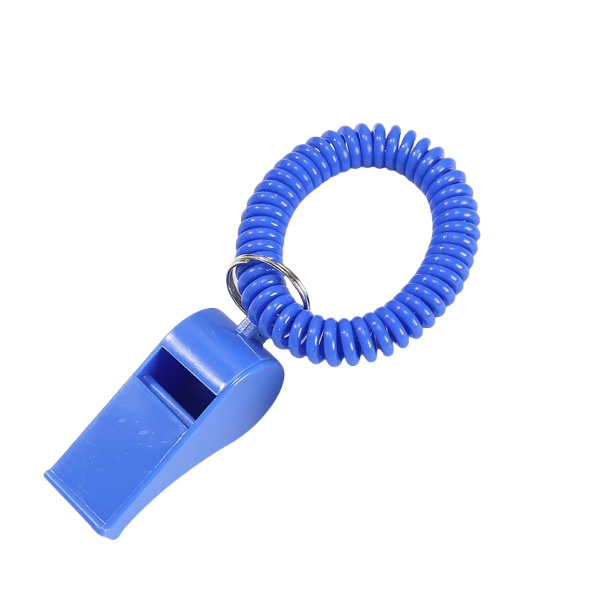 Spring Wrist Keychain With Whistle 2