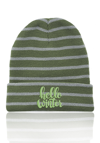 Caribou Striped Knitted Beanies 6
