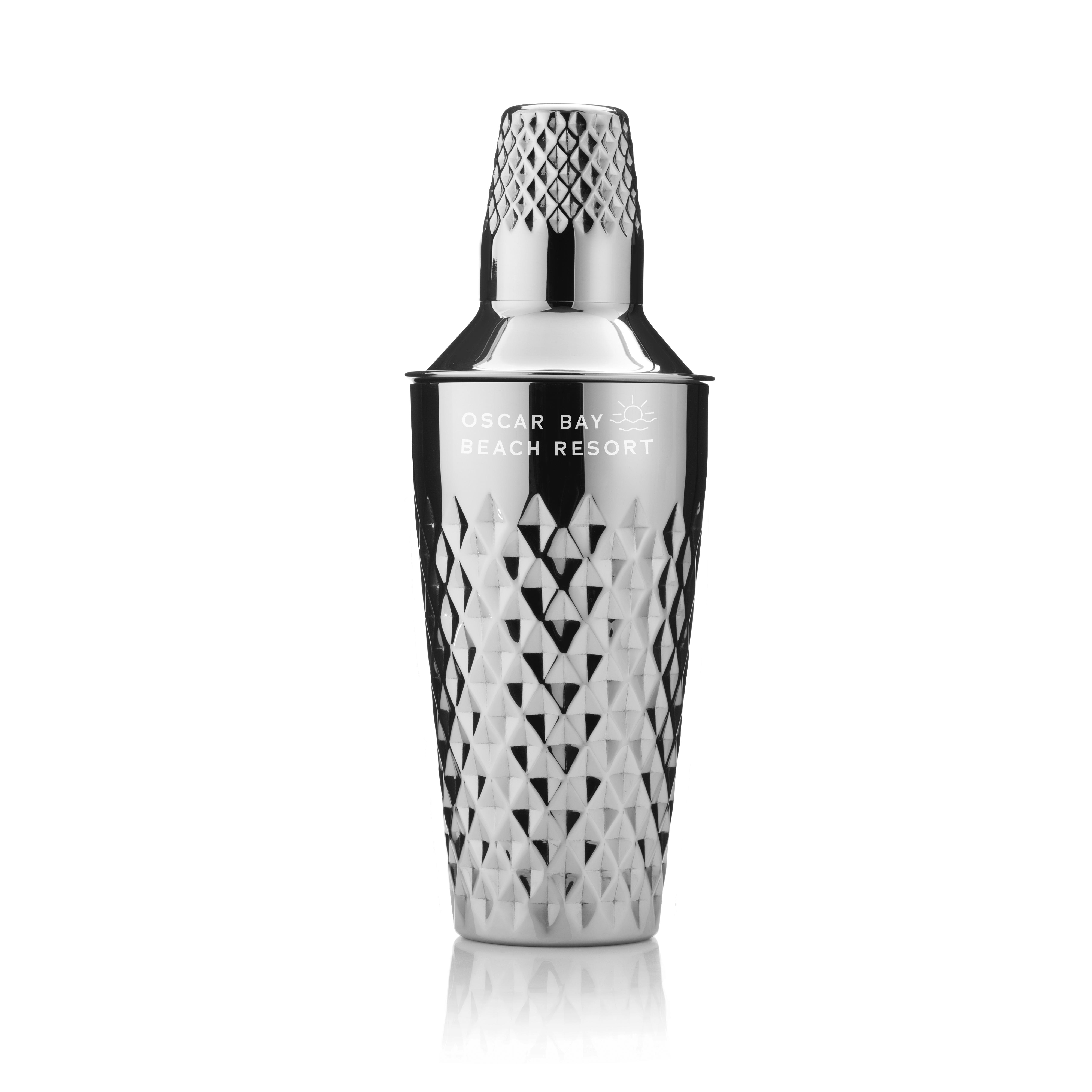 Viski® Stainless Steel Faceted Cocktail Shaker 7