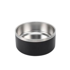 32oz Double Walls Steel Pet Food Bowl 2
