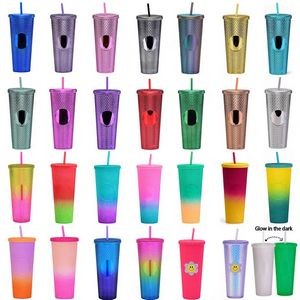 Studded Tumbler Reusable Cold Color Changing Cups 2
