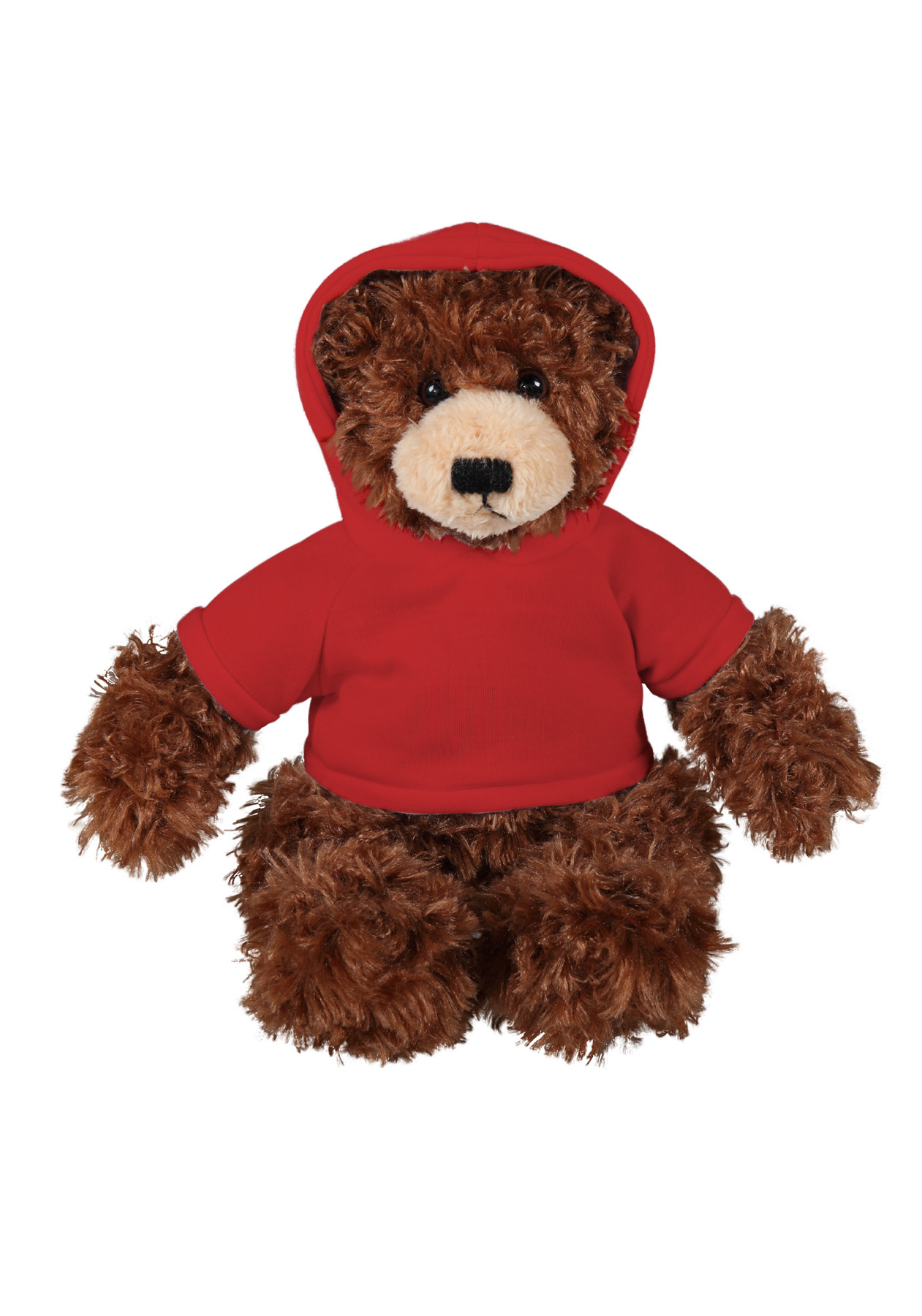 soft plush  Chocolate Brandon Bear with hoodie 8