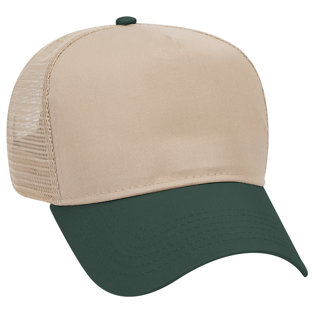 OTTO CAP® 5 Panel Mid Profile Mesh Back Trucker Hat 64