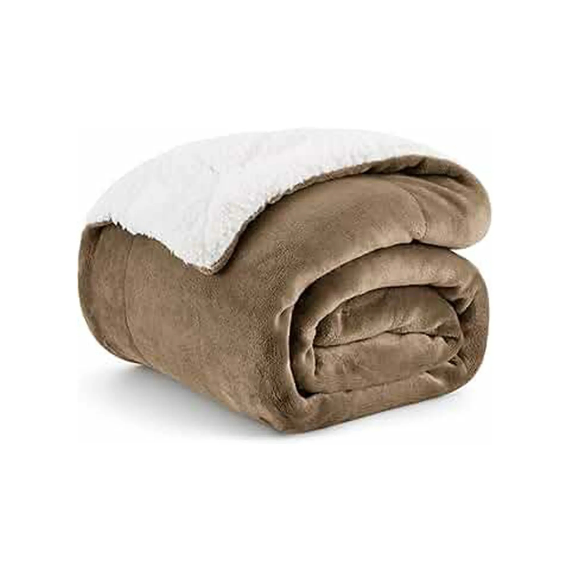 Soft Sherpa Fleece Throw Blanket 50"L x 60"W 19