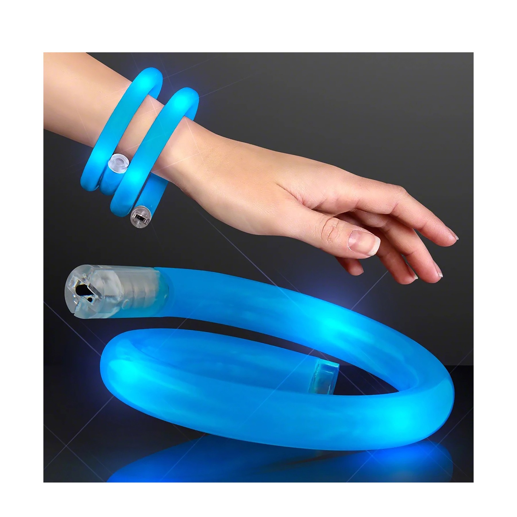 Flashing LED Tube Bracelet 1
