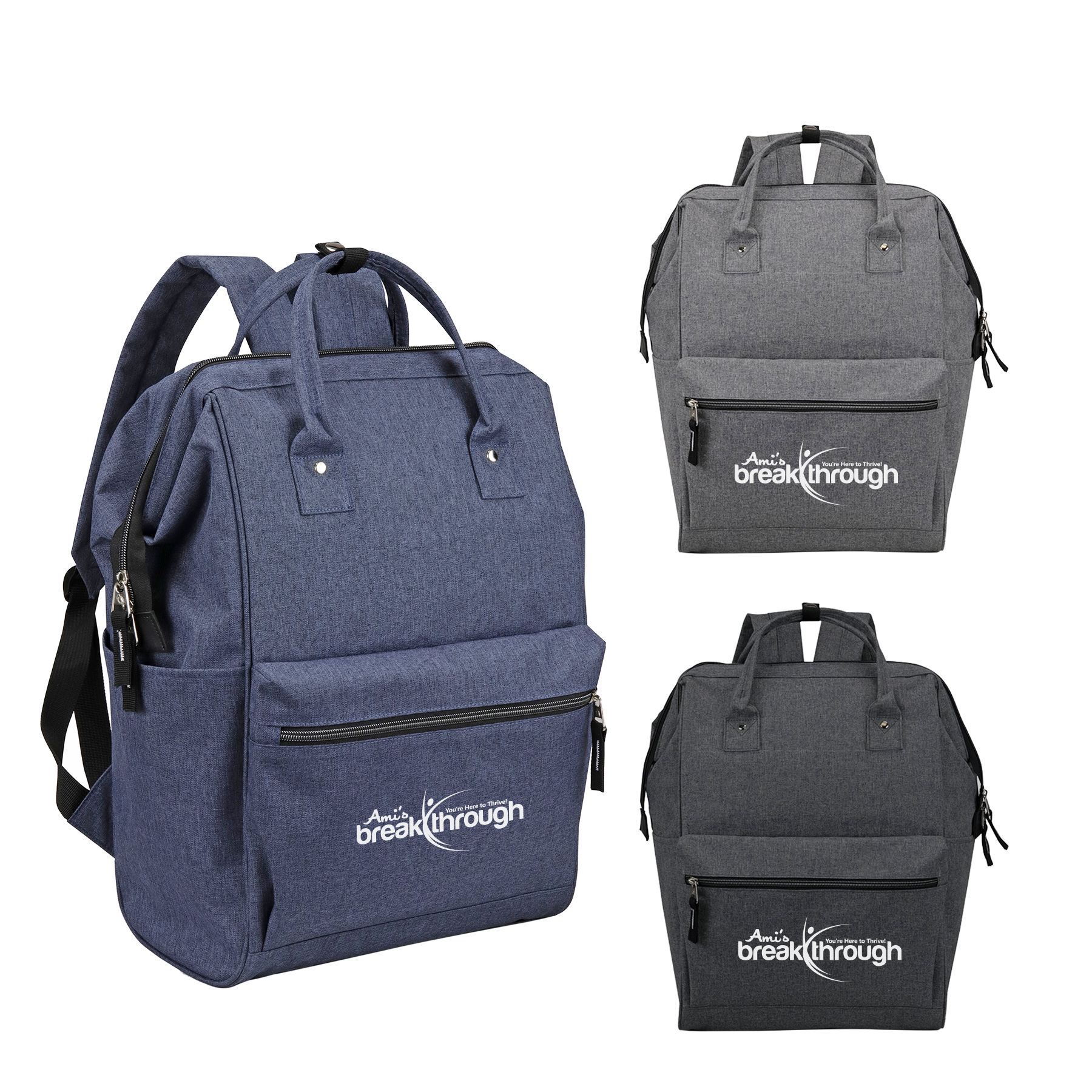 Metro Wide-Mouth Padded Laptop Backpack 2