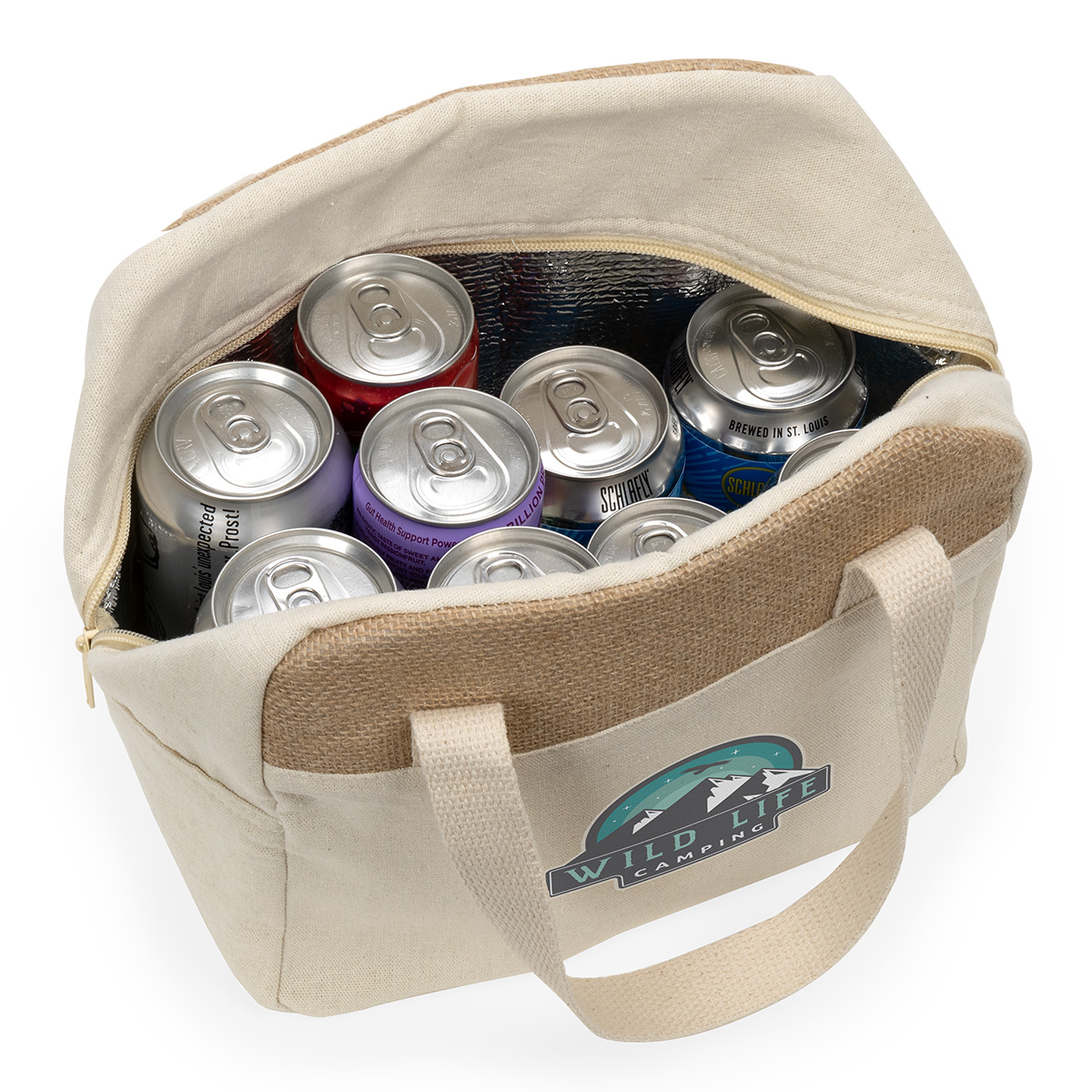 Savanna Jute & Recycled Cotton Cooler Bag 11