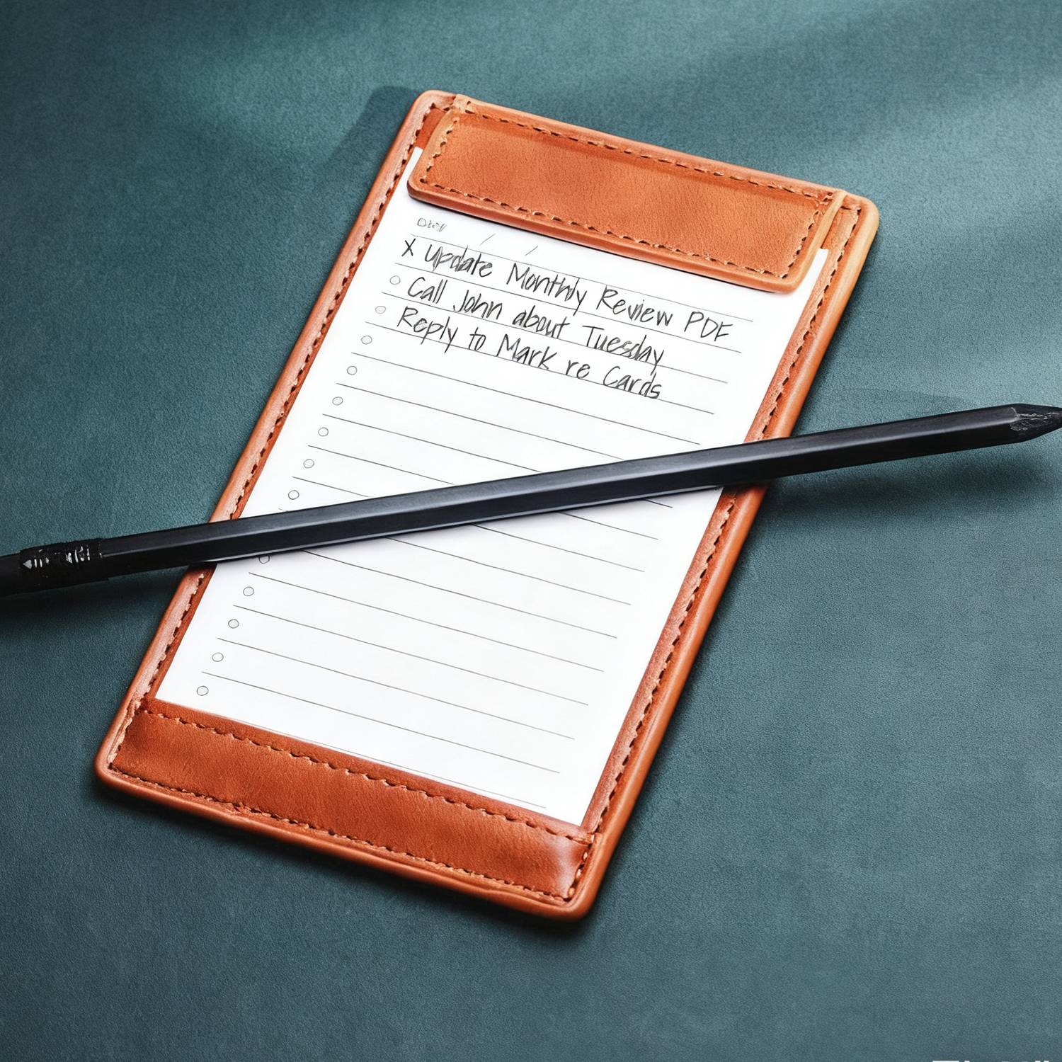 PU Leather Writing Clipboard 4