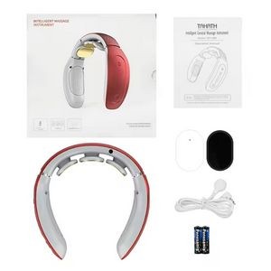 USB Charge Hot Compress 3D Neck And Shoulder Massager 4