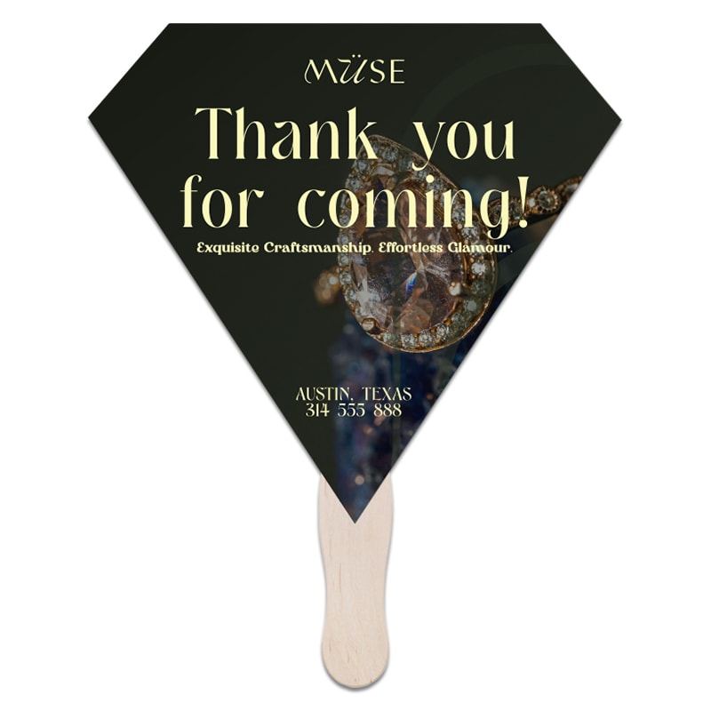 Gem Diamond Hand Fans 6