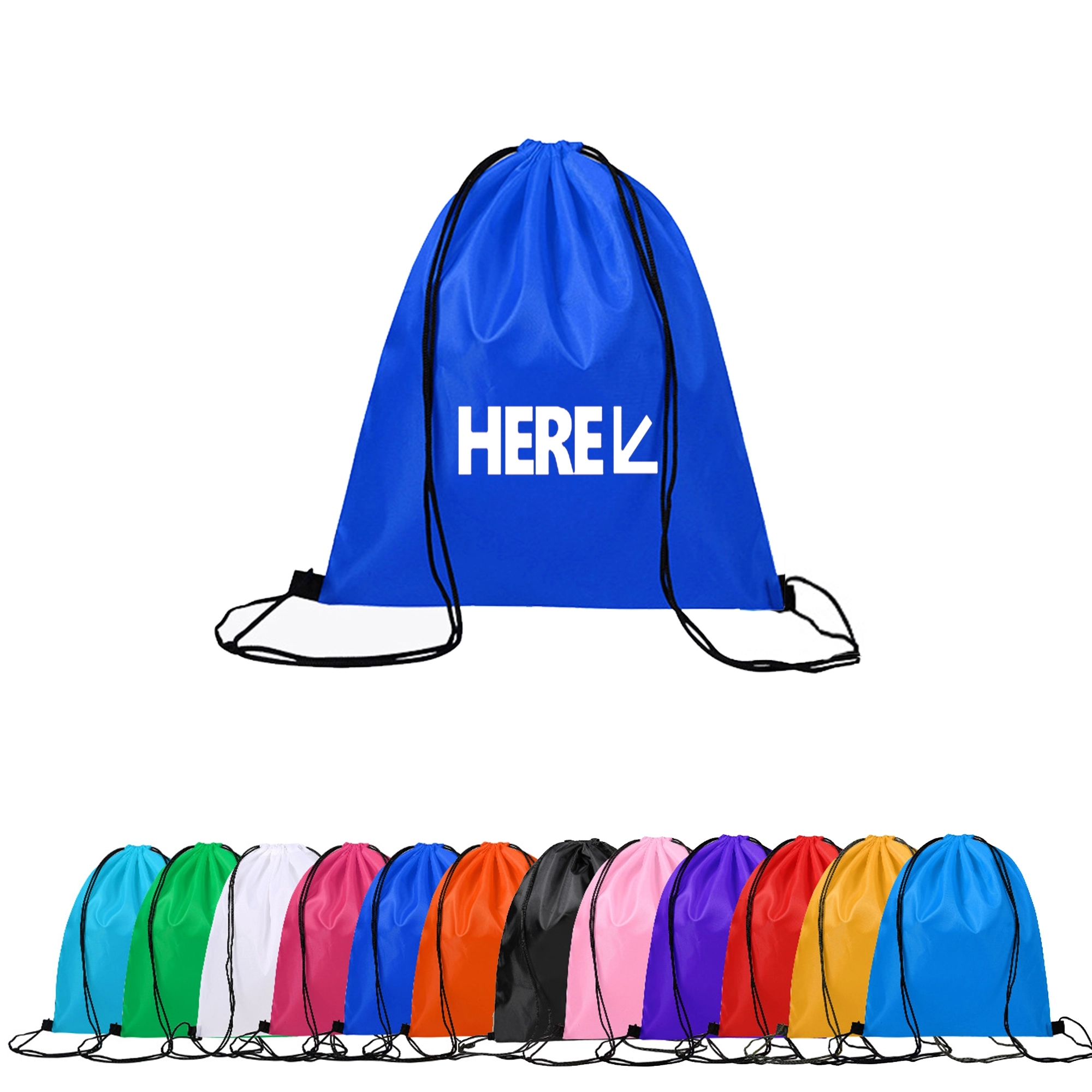 210D Polyester Drawstring Backpack