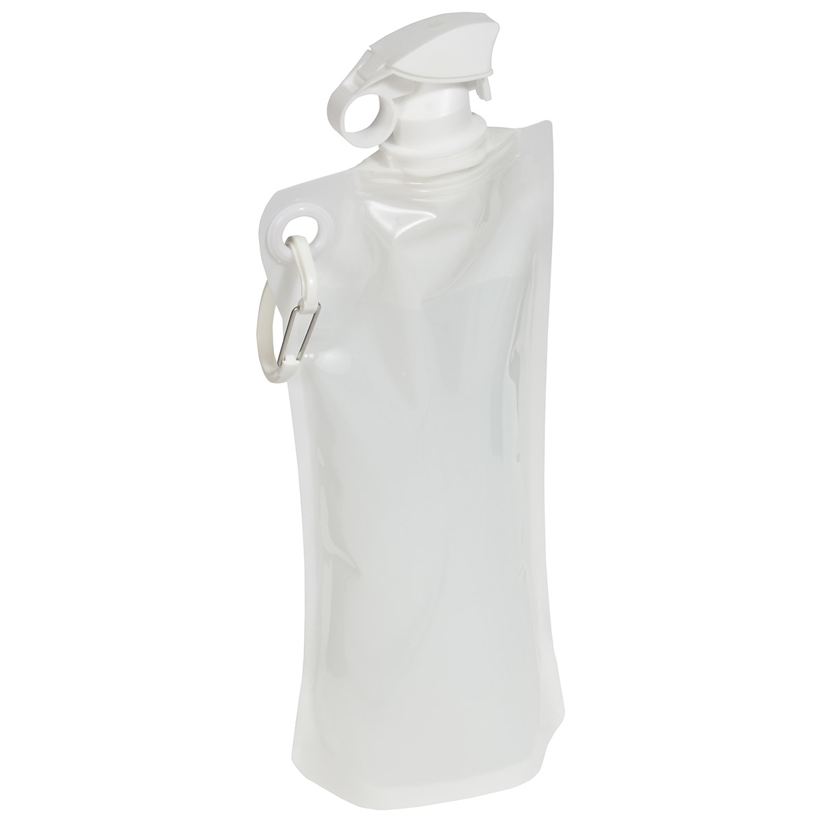 Flip Top Foldable Water Bottle with Carabiner 35