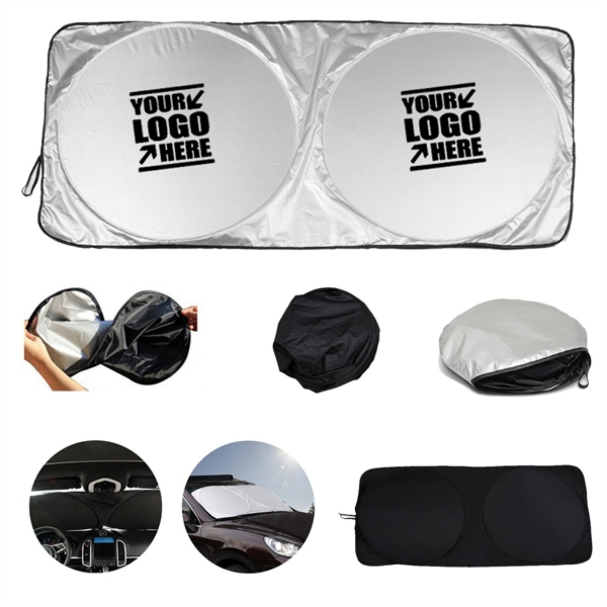 AutoFold Front Windshield Sunshade 4