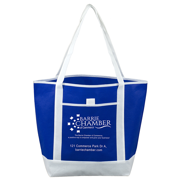 17-1/2"W x 13-1/2"H x 6"Gusset - "THE LIBERTY" Corporate, Travel and Beach Tote Bag 7