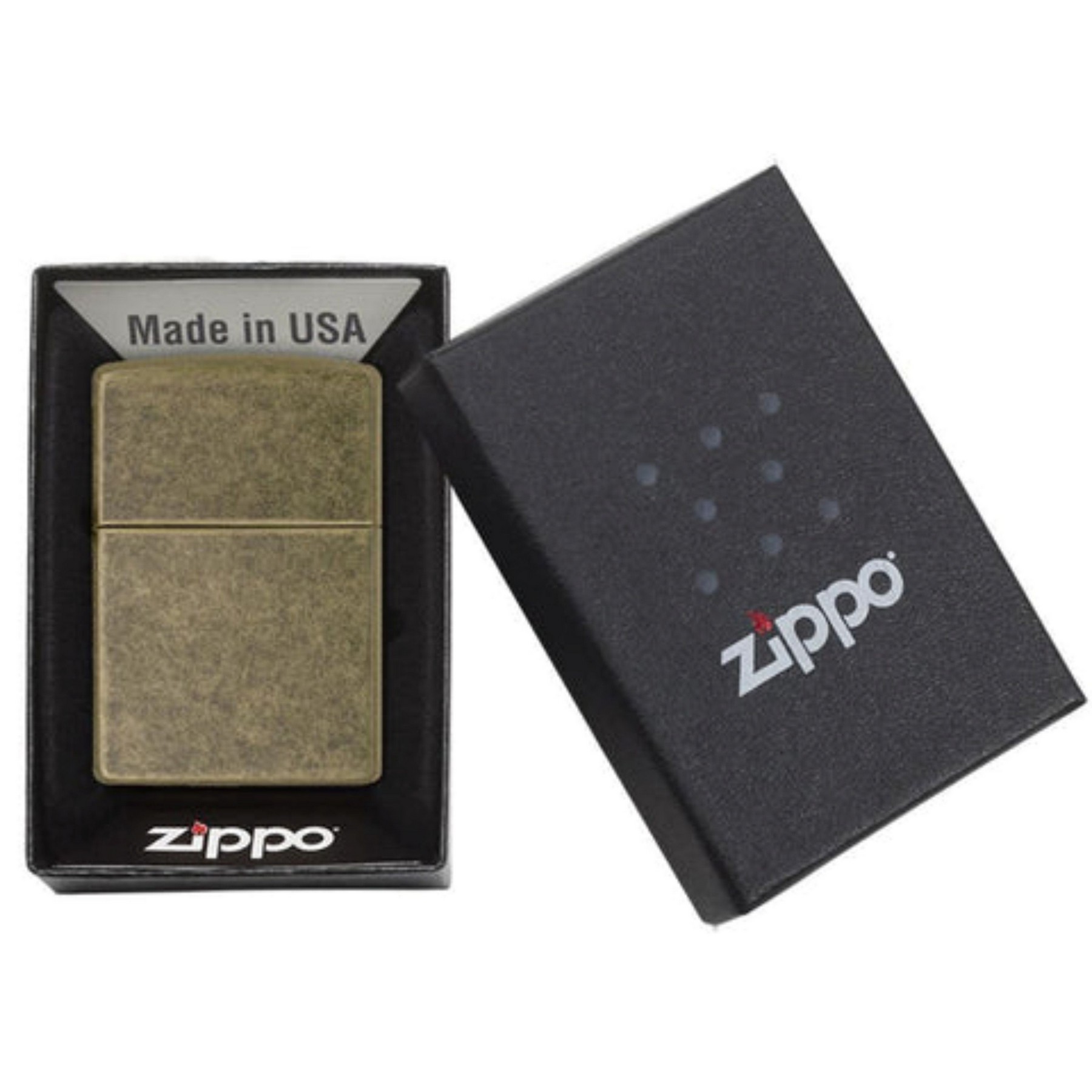 Genuine Zippo windproof lighter - Antique Brass 5