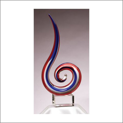Art Glass Sculpture 14.5" 2