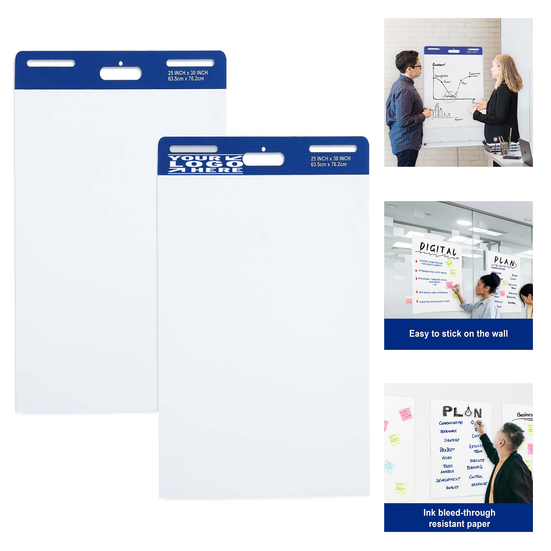 25" x 30" 30 Sheets Sticky Easel Pad 2