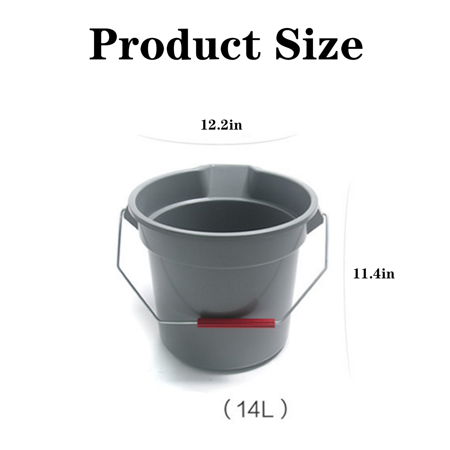 Graduated Plastic Round Bucket 4