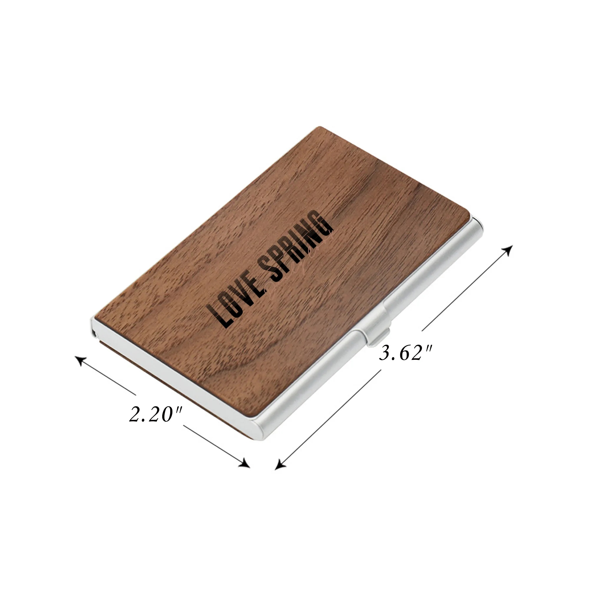 Metal/Wood Business Card Case 2