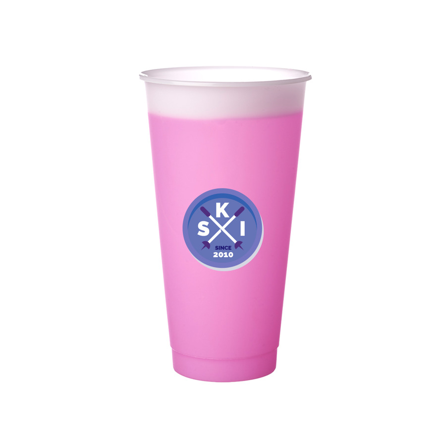 Color Changing  Stadium Cups 24 oz 15