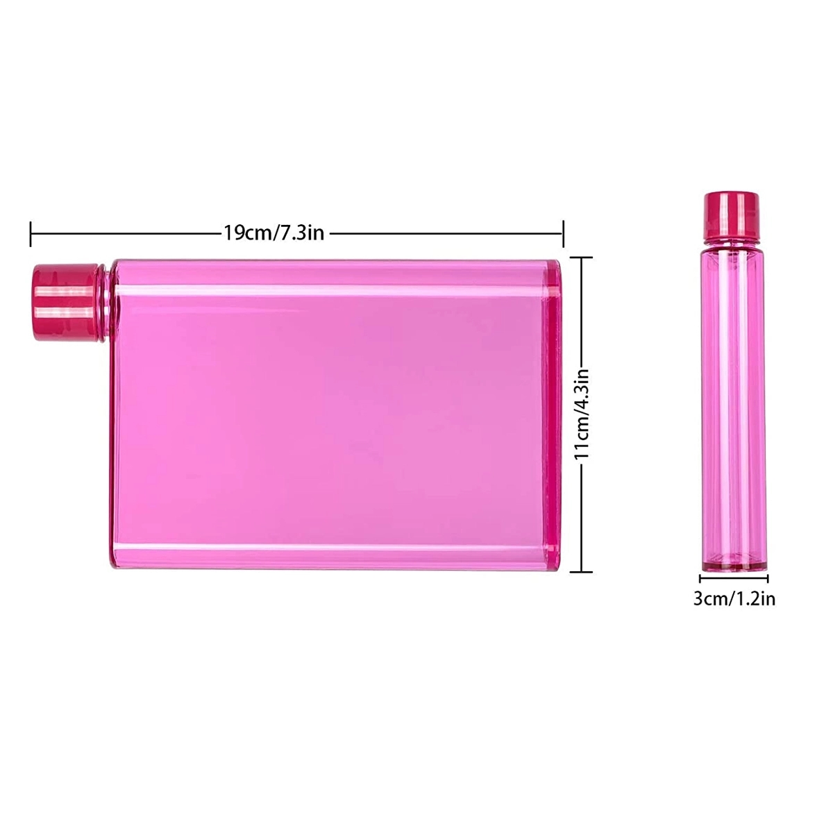 350Ml Flat Water Bottle 2