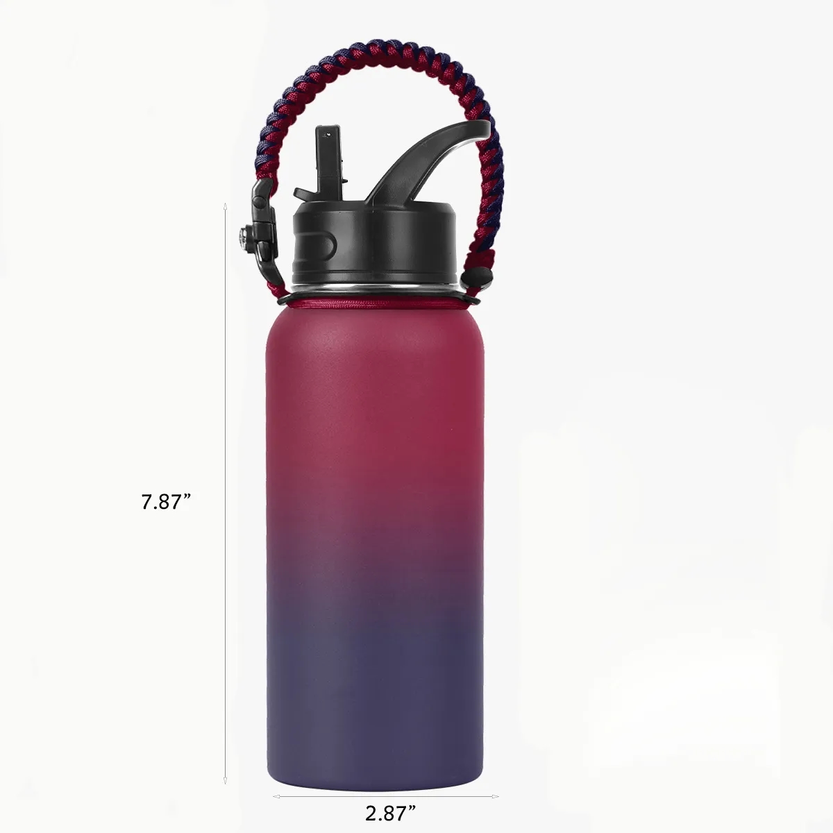 Insulated Water Bottle With Paracord Handles 3