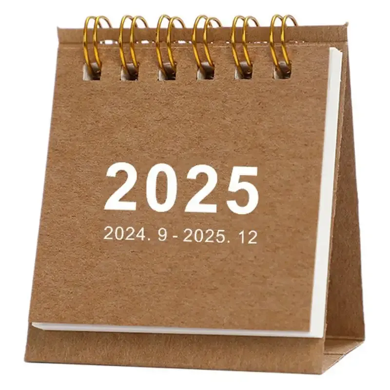 Kraft Paper Mini Desk Calendar 1