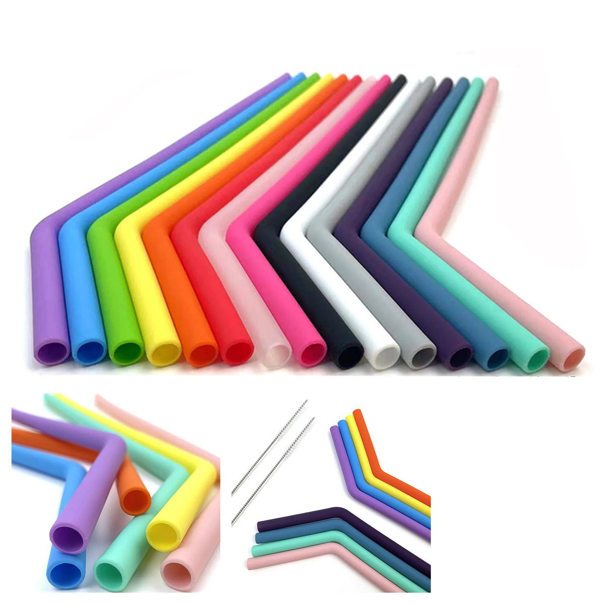 Durable Silicone Straw for Daily Beverage Use 3