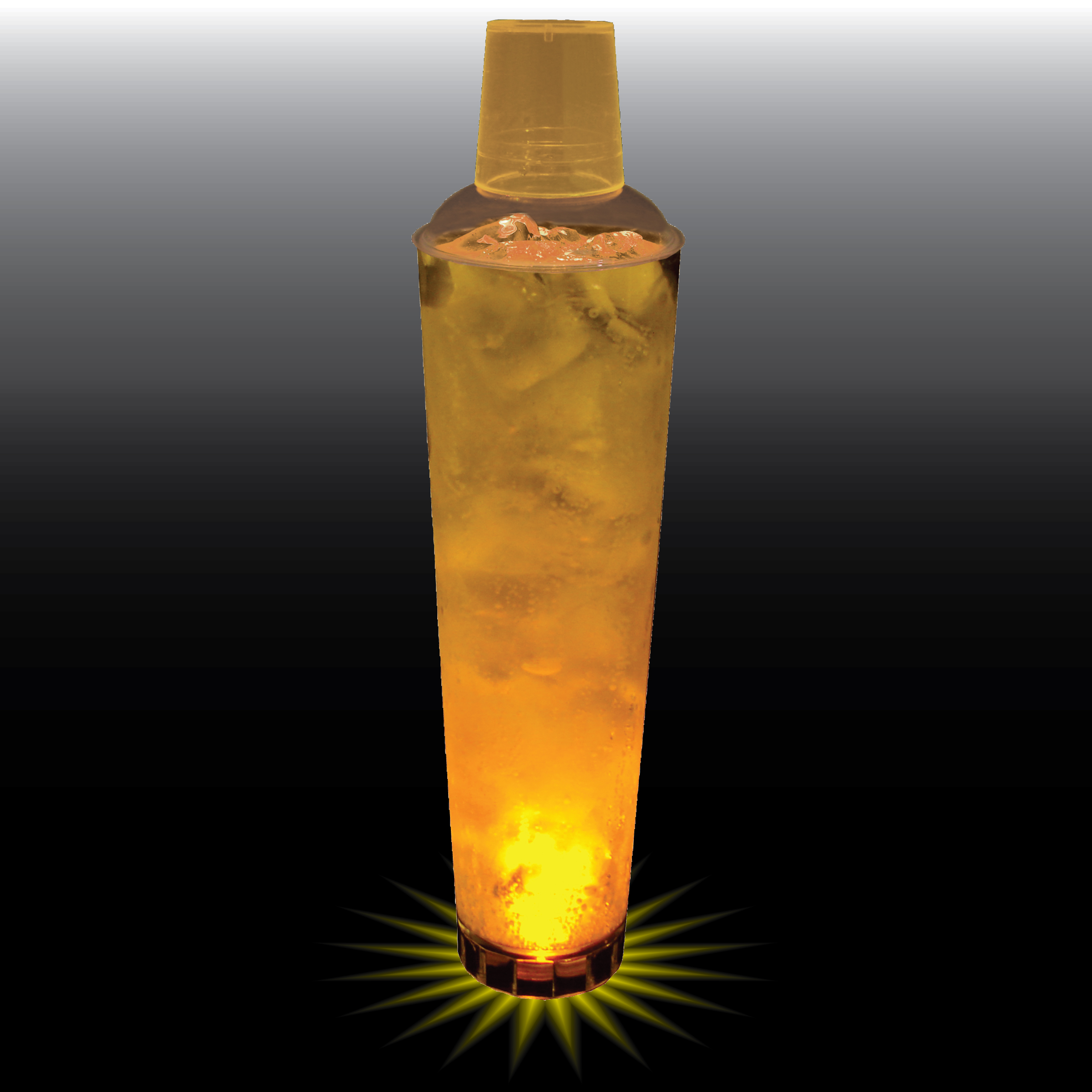 32oz Single Light 3 Piece Large Volume Plastic Cocktail Shaker 3