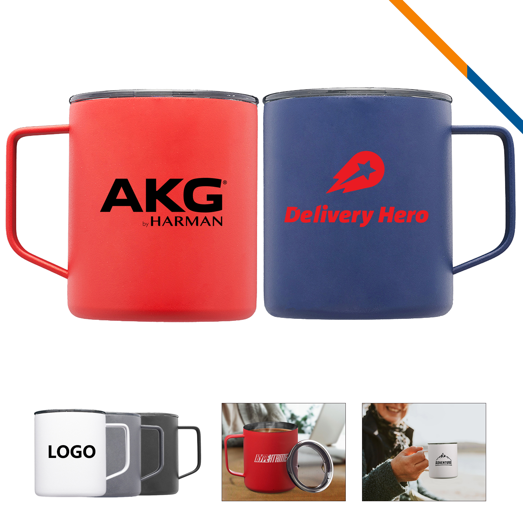 Andit Stainless Steel Travel Mug - 13.5 OZ. 1