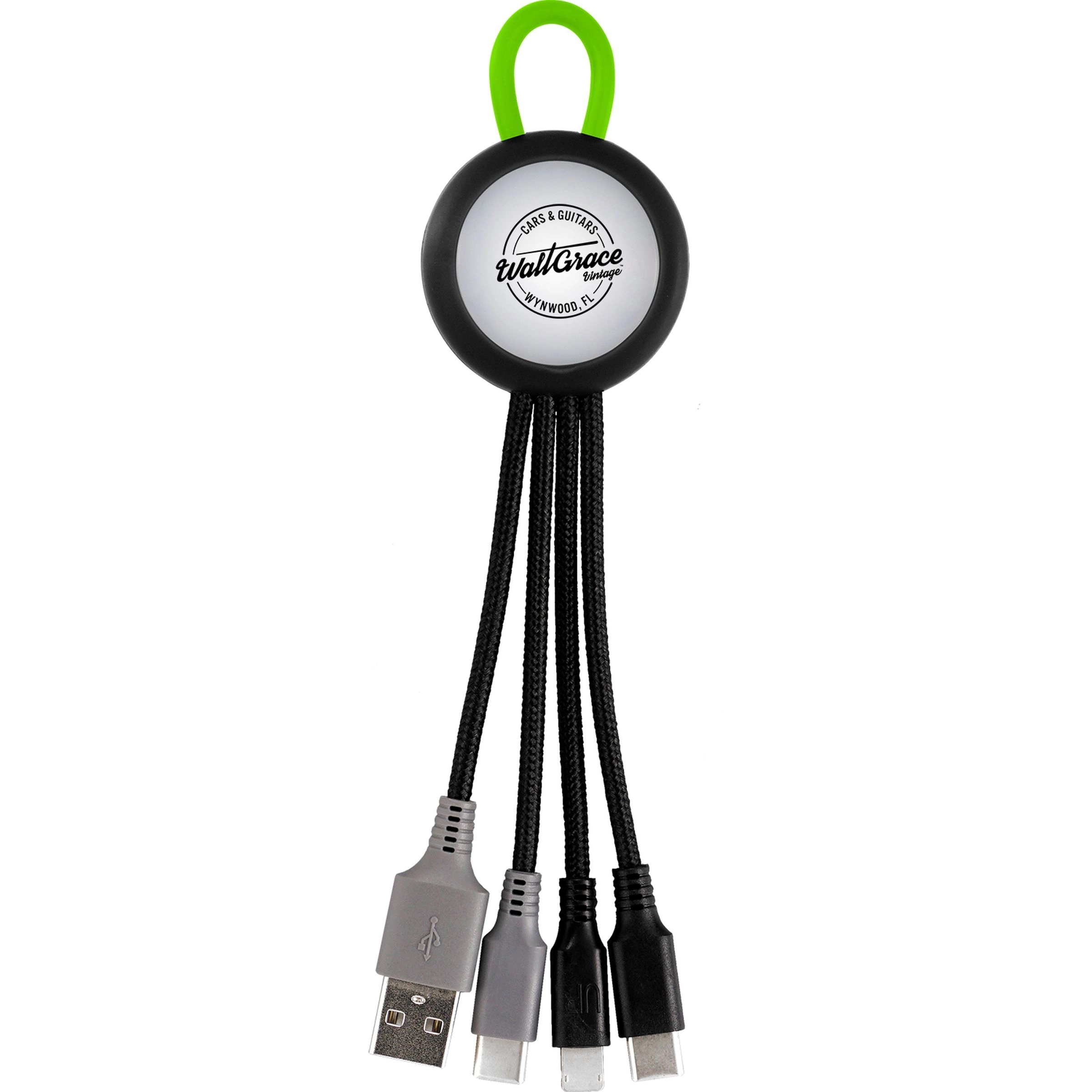 Clearview Light Up Loop Dual Input 3-in-1 Charging Cable 5