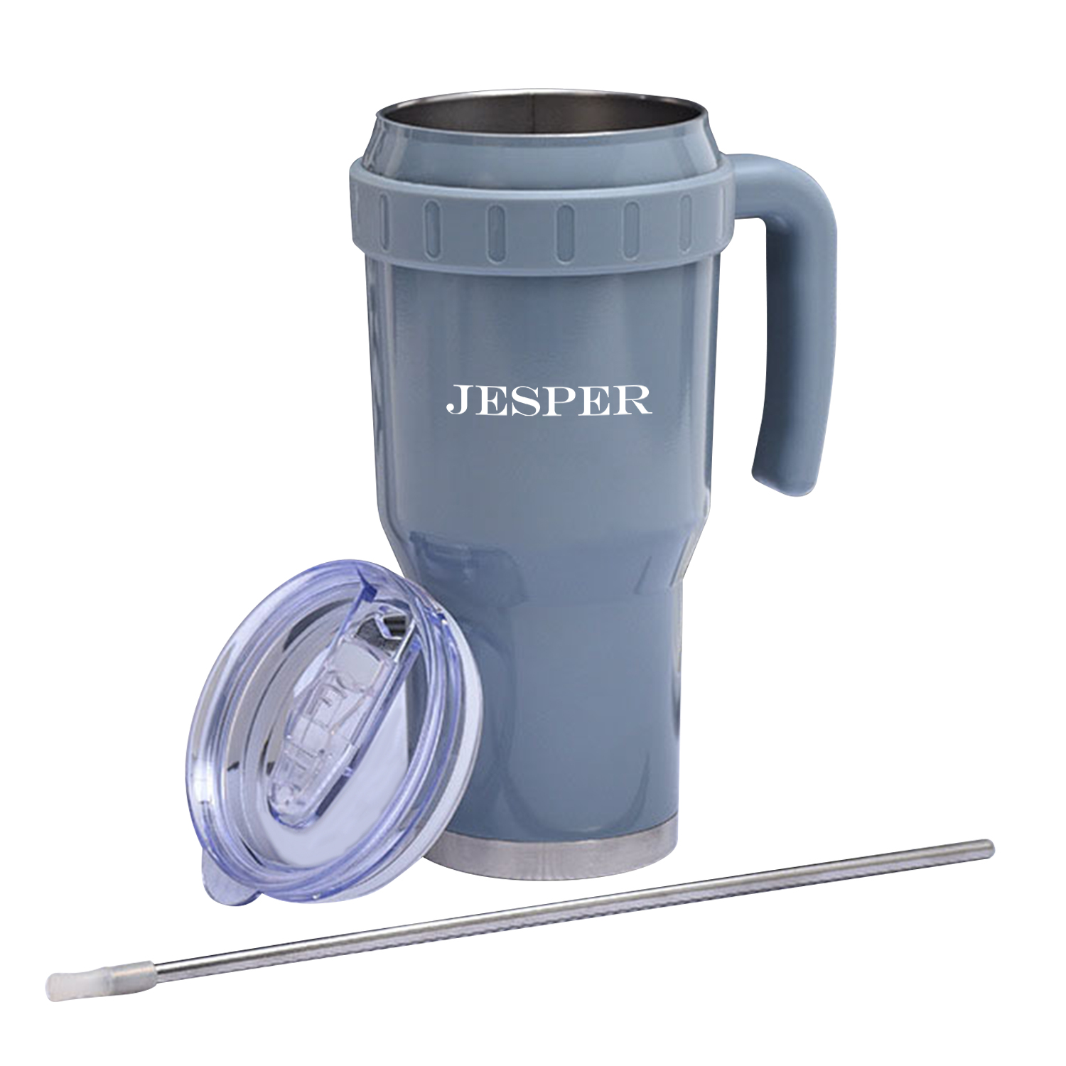 40 Oz Double Wall Stainless Steel Tumbler With Handle 6