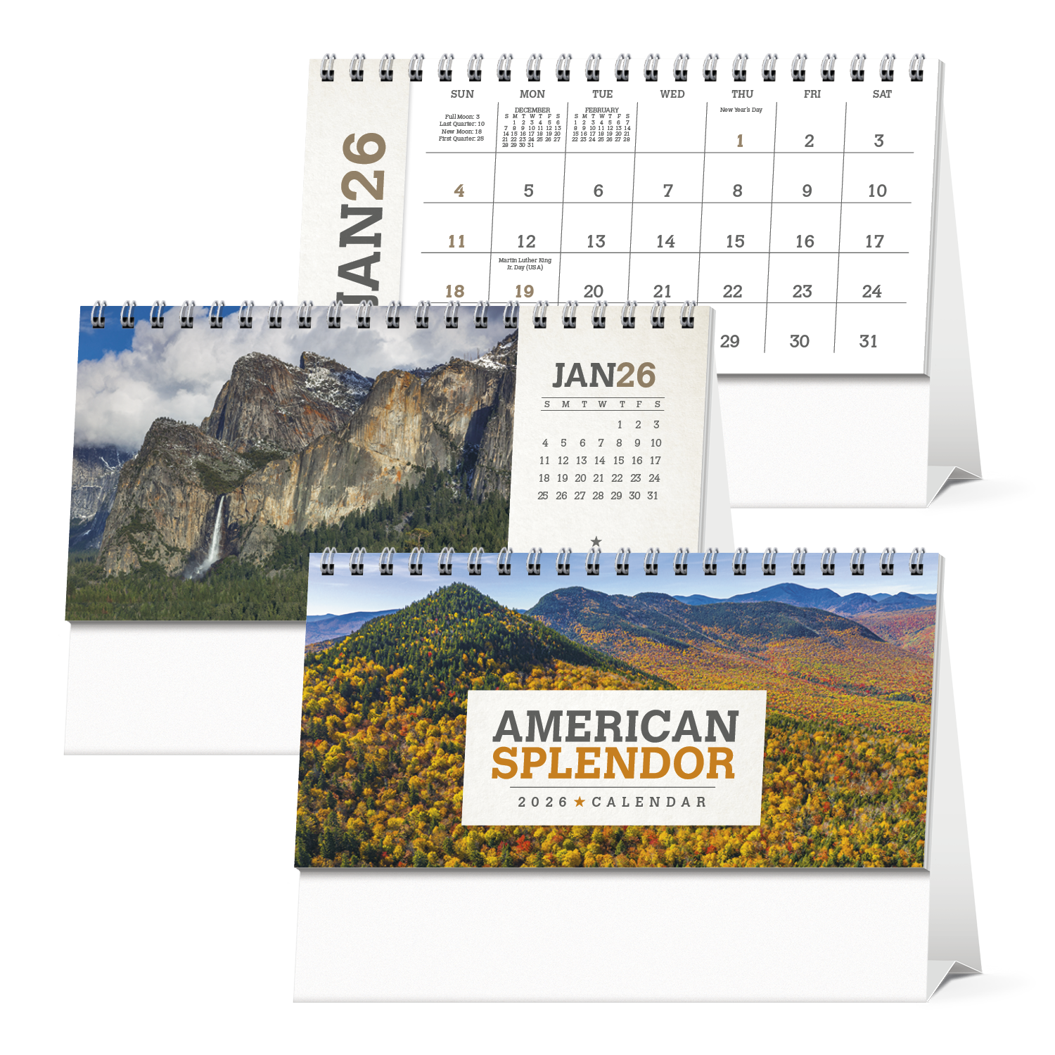 Triumph® Calendars American Splendor Desk Calendar 18