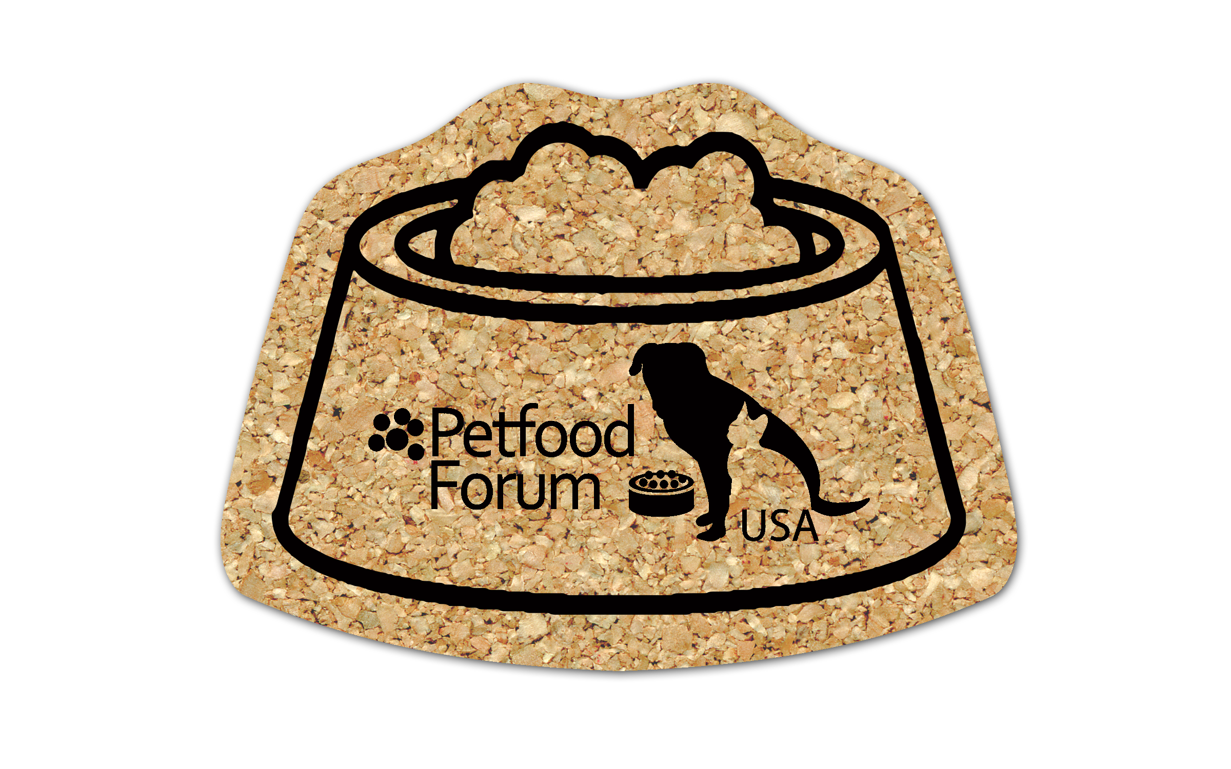 Pet Dish Cork Coaster 1