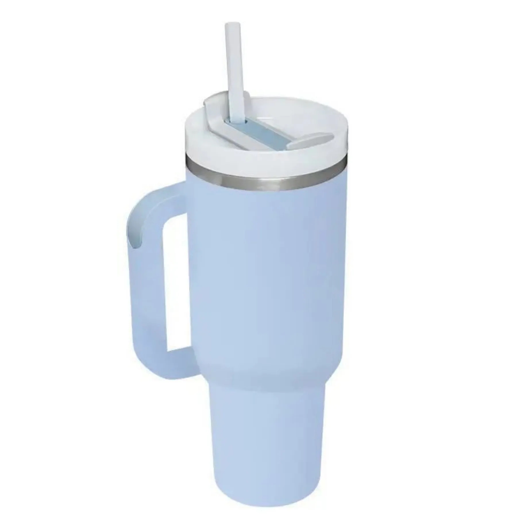 40 Oz Vacuum Tumbler w/ Handle & Straw 19