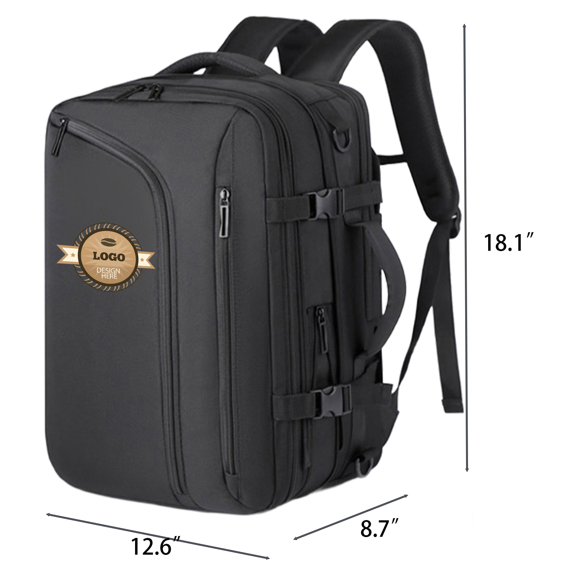 MOQ 30 Durable Vacuum Shockproof Laptop Backpack with Logo 2