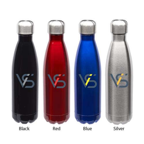 Cola-shaped Stainless Steel Water Bottle - Double Wall, custom water bottle with logo imprint 9