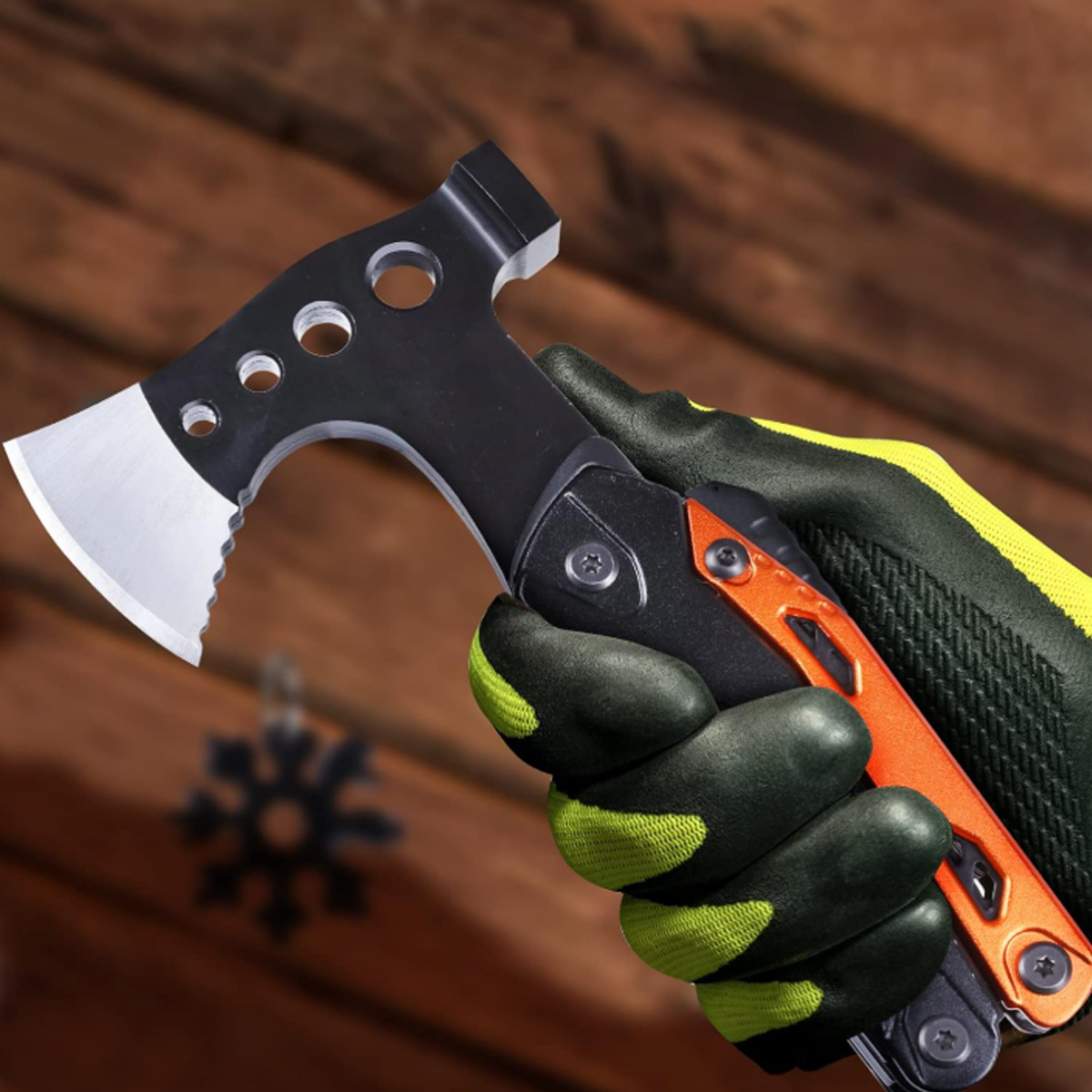Multi Function Folding Tactical Axe Pliers Tool 5