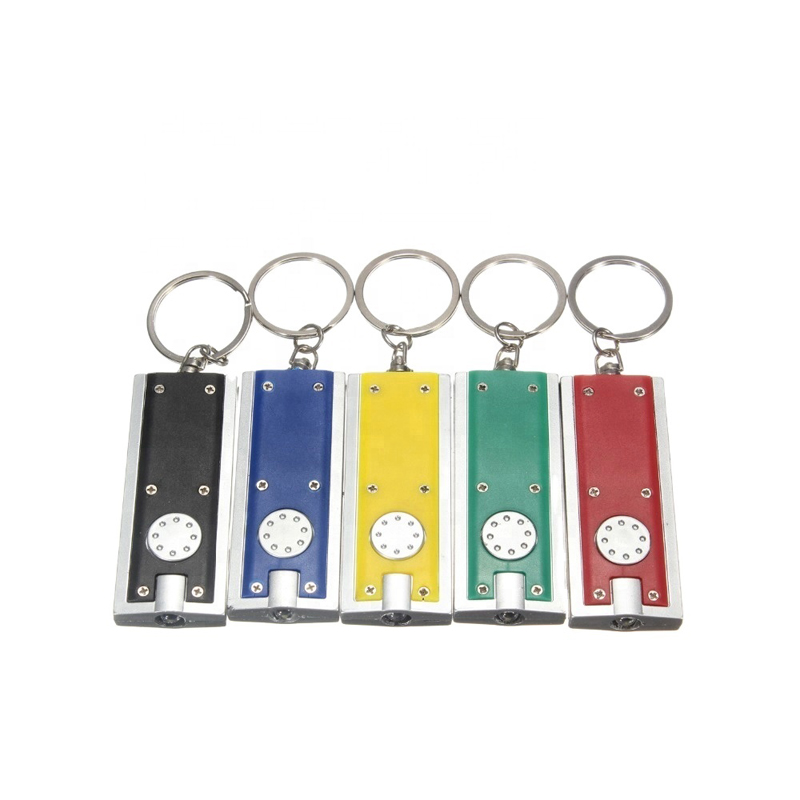 Custom Logo Printed Promotional LED Light Keyring/Key Chain 4