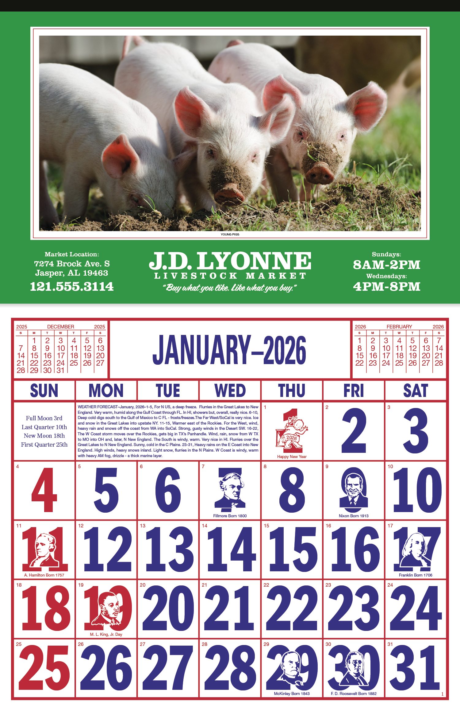Skinner & Kennedy® Large Everyday Farm Memo 125